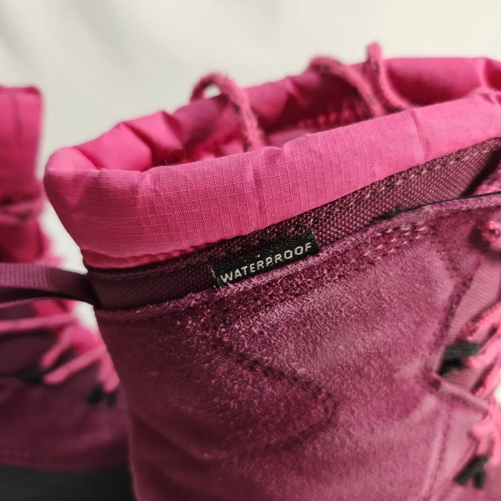 The North Face Waterproof Snow Boots Thermafelt Liners Pink‎ Size 3 Youth Boots